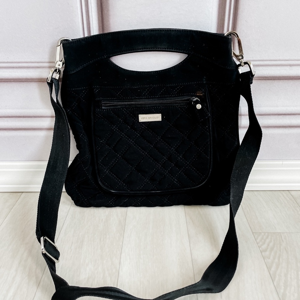 Vera Bradley Black Quilted Shoulder Bag